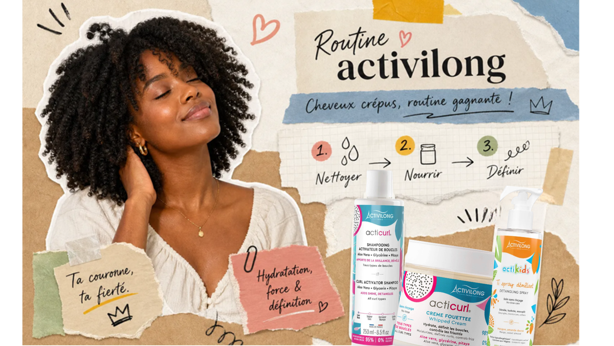 Activilong soins capillaires cheveux crépus & bouclés
