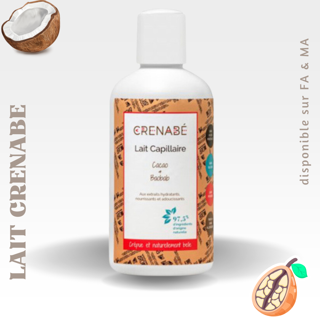 Lait capillaire Cacao & Baobab – Crenabé