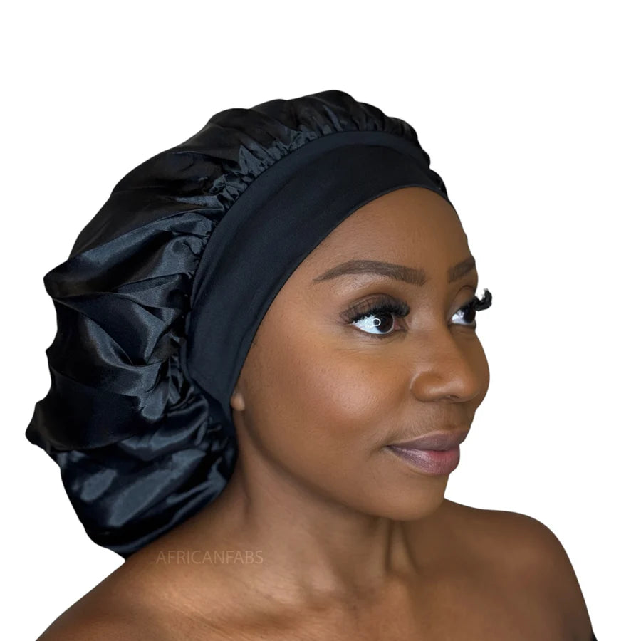 Bonnet de nuit en satin - africanfabs