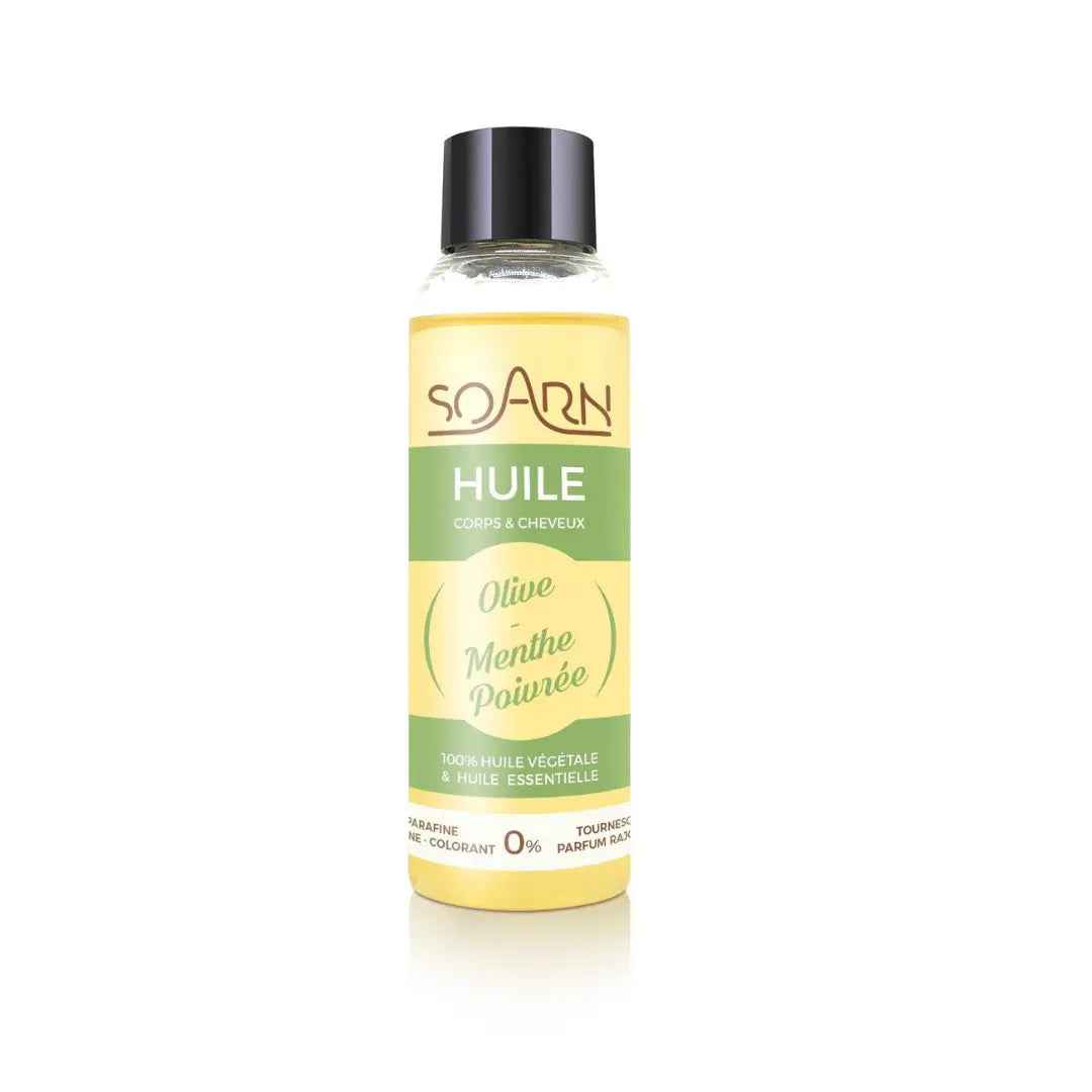 Huile capillaire -Olive & Menthe poivrée -SOARN